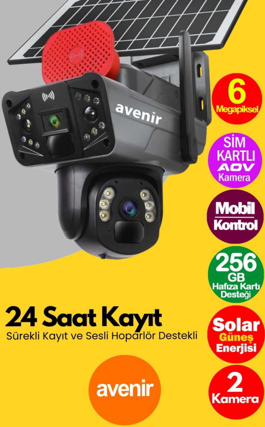 Avenir SIM'li AOV Kamera